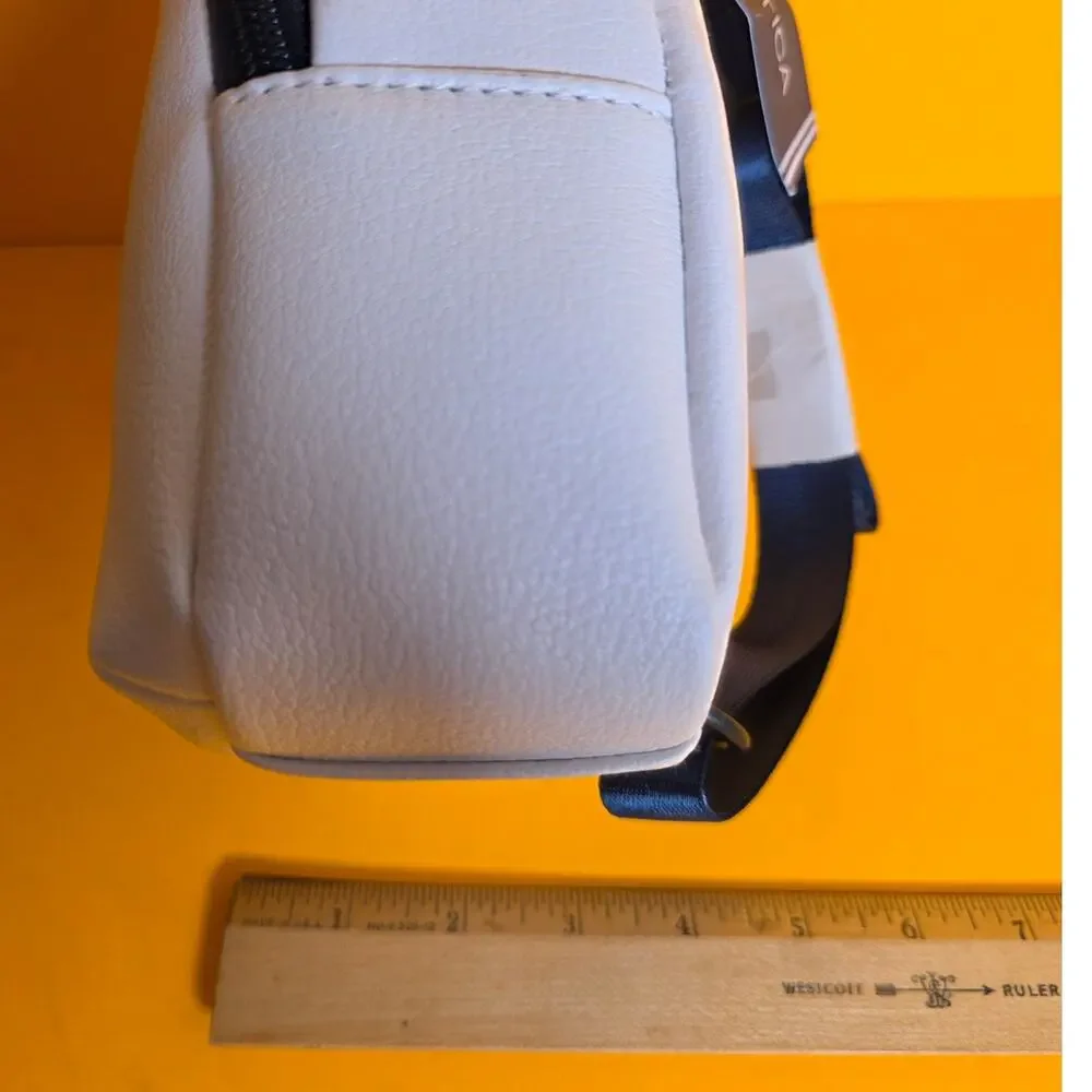 NWT Nautica Bowline Sling Mini Backpack White Navy Red Convertible Bag Purse